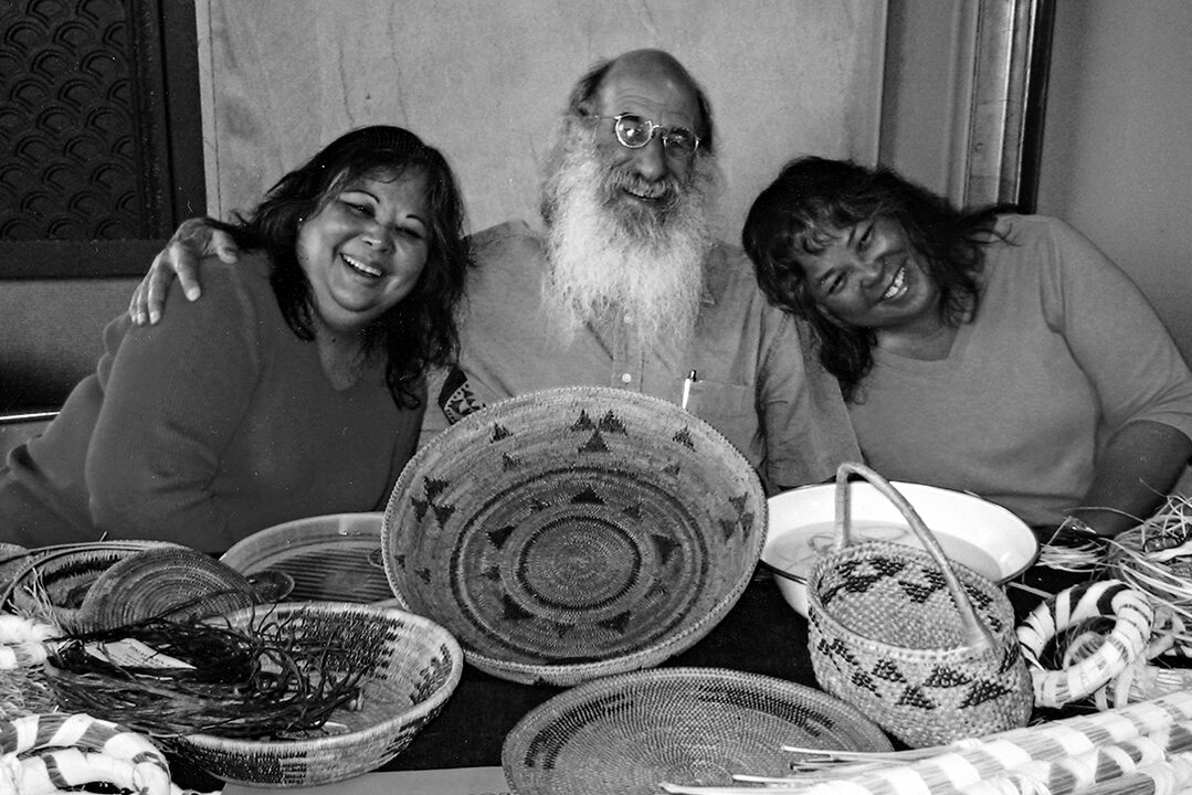 Malcolm Margolin with Basketweavers Malcolm Margolin with Basketweavers